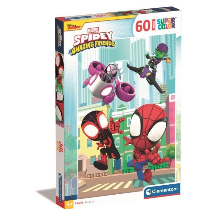 CLEMENTONI - 60 pieces Maxi - Spidey et ses amis extraordinaires