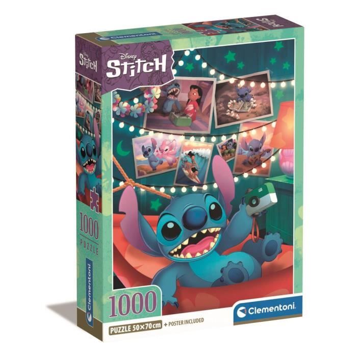 CLEMENTONI - Compact 1000 pieces - Stitch