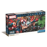 Puzzle Panorama 1000 pieces - CLEMENTONI - MARVEL - Poster inclus - Multicolore - Pour adultes