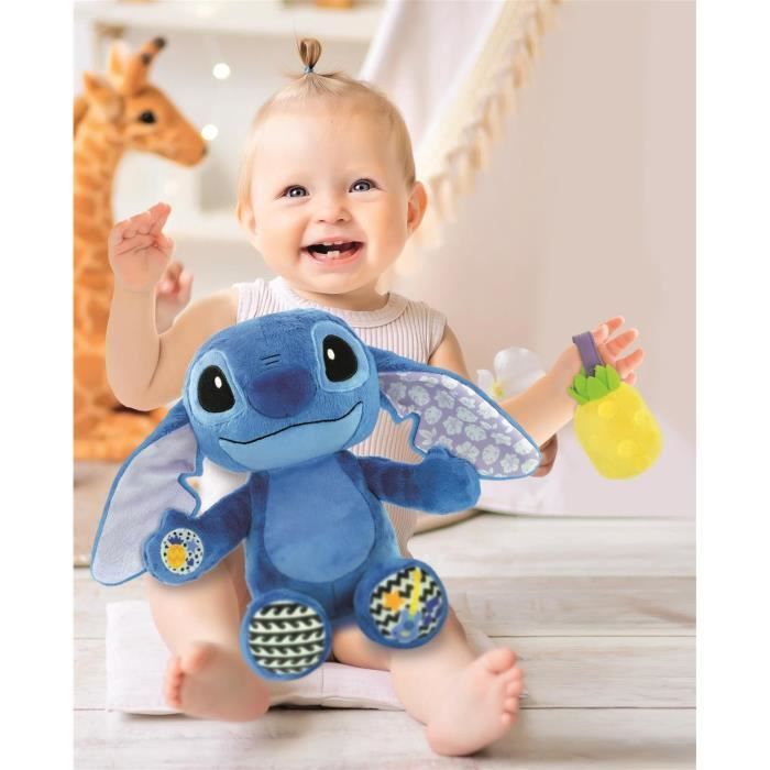 Peluche Musicale - CLEMENTONI - Stitch - Ultra Douce - Berceuses - 12 Mois+