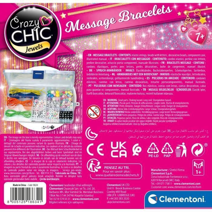 Clementoni - Crazy Chic - Message bracelets