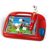 Clementoni - Pupitre Pat'Patrouille - Jeu éducatif - Découvre les formes, les couleurs, les chiffres, l'espace et les dimensions