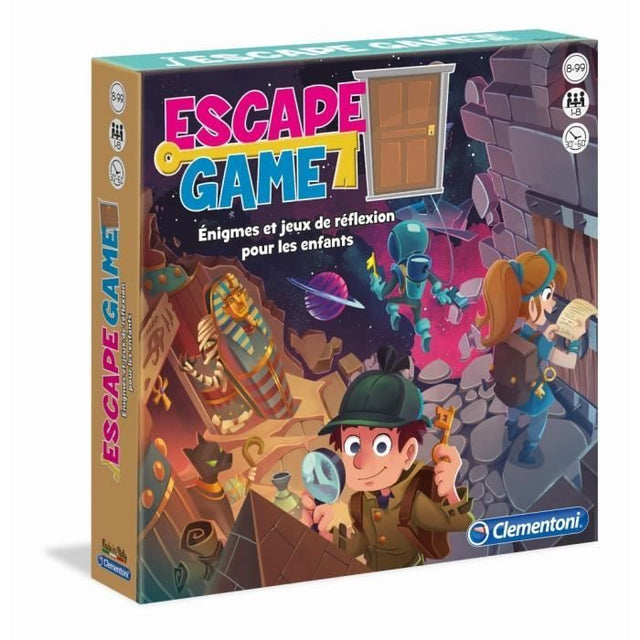 Clementoni - Escape Game - 3 pičces : Pharaon, Espace, Château - 1 ŕ 8 joueurs