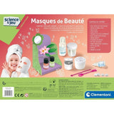 Coffret scientifique pour créer des masques de beauté naturels et doux - Clementoni - Science & Jeu