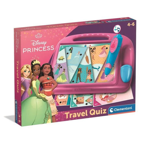 Clementoni - Pupitre Princesses Disney - Jeu éducatif - Découvre les formes, les couleurs, les chiffres, l'espace et les dimensions