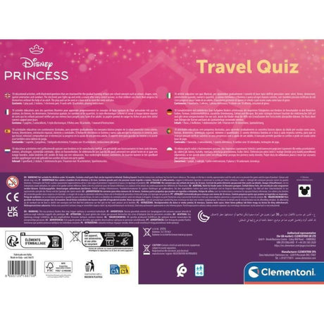 Clementoni - Pupitre Princesses Disney - Jeu éducatif - Découvre les formes, les couleurs, les chiffres, l'espace et les dimensions
