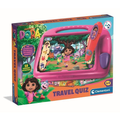 Clementoni - Pupitre Dora - Jeu éducatif - Découvre les formes, les couleurs, les chiffres, l'espace et les dimensions - 4 ans