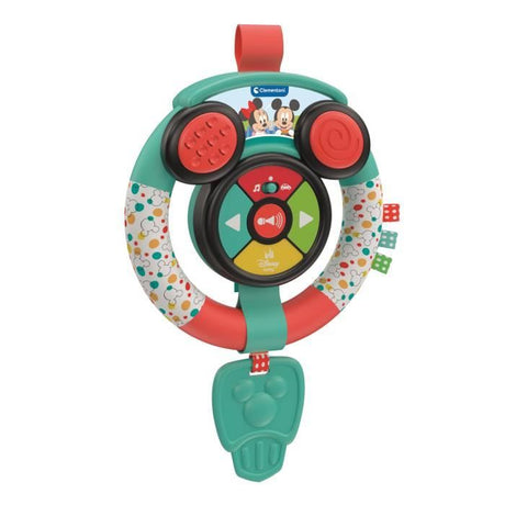 CLEMENTONI - Volant d'activités - Disney -  Sons et lumieres - Des 6 mois - Stimule la motricité fine et le développement cognitif