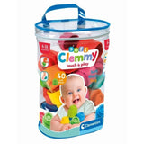 Clementoni - Clemmy Baby - Sac 40 cubes souples - Mixte - A partir de 9 mois - Cube souple assure une securite et peut passer en