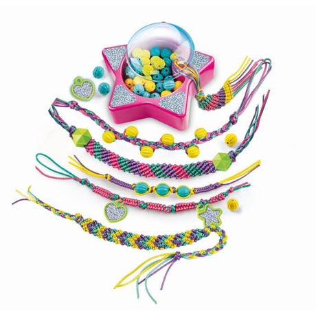 Clementoni Crazy Chic  - Coffret création de bracelets de l'amitié - Perles et fils - Des 7ans