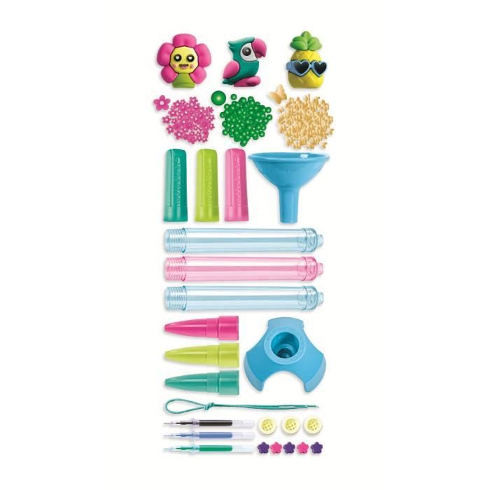 Clementoni - Créer tes stylos - Mini atelier des Stylos - Theme tropical - 3 a créer - Des 6ans