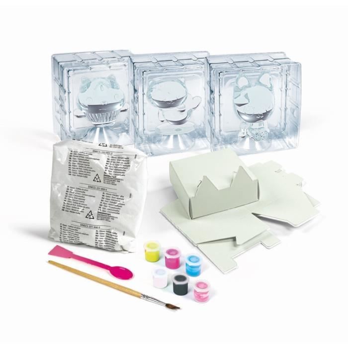 Clementoni - Créations en plâtre Gabby et la Maison Magique - Coffret multi-activités (sculpture, peintures...) - Des 7 ans