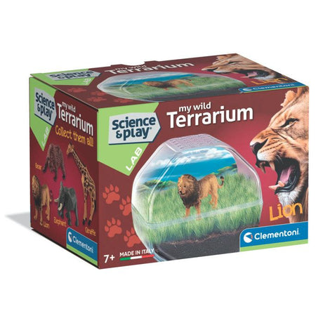 Mini Terrarium - Clementoni - Lion - Jeu de sciences et d'expériences - Des 7 ans - Fabriqué en Italie