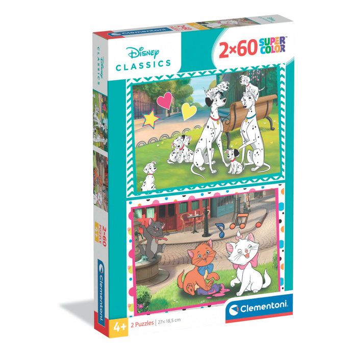 CLEMENTONI - 2x60 pieces - Disney Classic