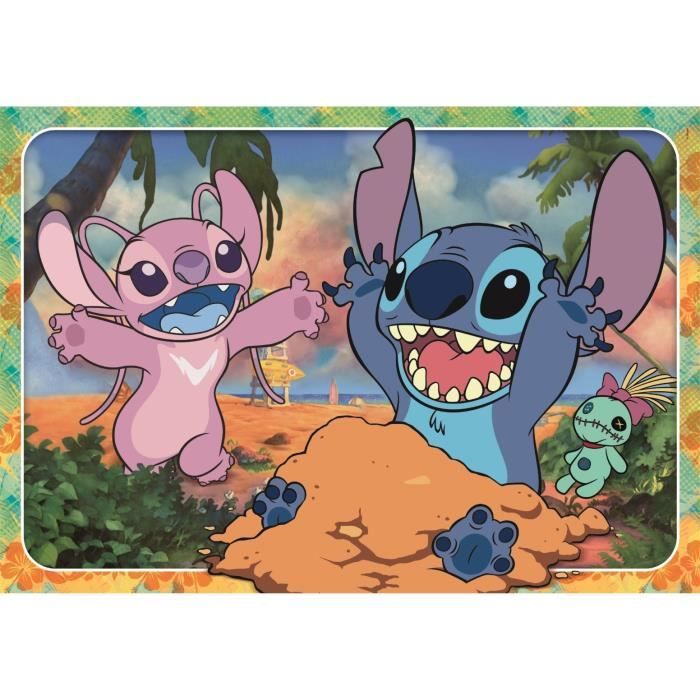 Puzzle Maxi Stitch 60 Pieces, Pour enfants a partir de 6 ans, Theme dessins animés, Taille 62 x 42 cm, CLEMENTONI