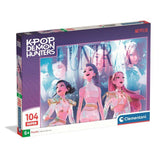 Clementoni - K-Pop Demon Hunters - Puzzles 104 Pieces - Puzzle enfant - Des 6 ans