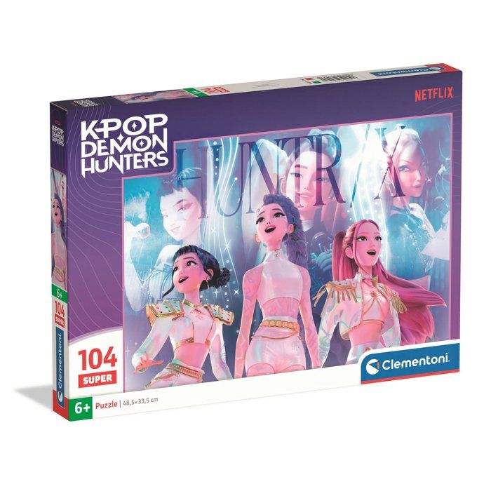 Clementoni - K-Pop Demon Hunters - Puzzles 104 Pieces - Puzzle enfant - Des 6 ans