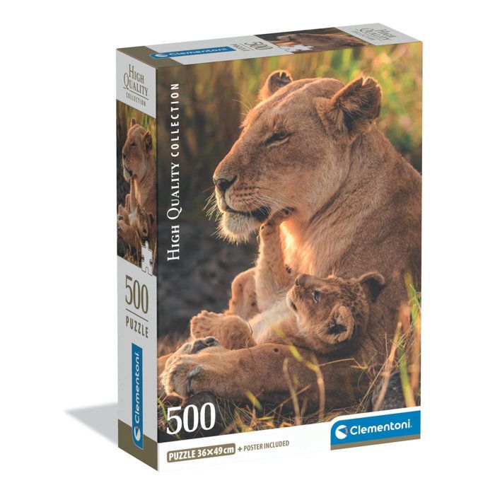 CLEMENTONI - Compact 500 pieces - Feline Love