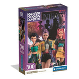 Clementoni - K-Pop Demon Hunters - Puzzle 500 Pieces - Puzzle enfant - Rumi, Mira et Zoey - Des 8 ans - Netflix