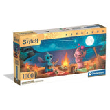 Puzzle 1000 pieces Stitch, Panorama Compact, CLEMENTONI, Dimensions du puzzle 98 x 33 cm