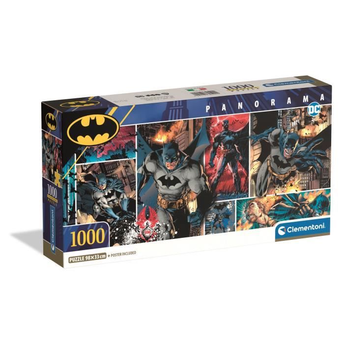 CLEMENTONI - Compact 1000 pieces Panorama - Batman