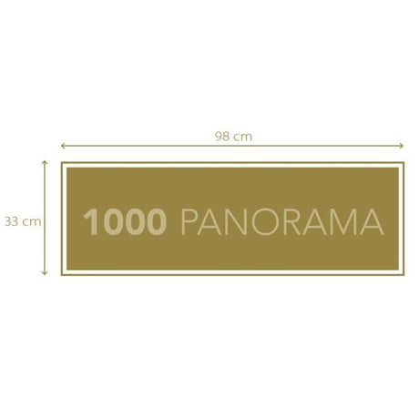 CLEMENTONI - Compact 1000 pieces Panorama - Herd of Giants