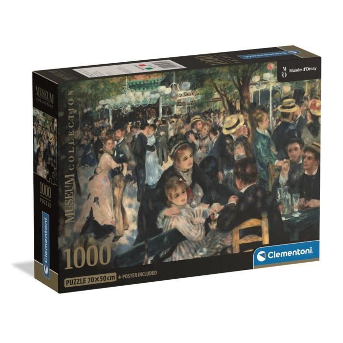 CLEMENTONI - Compact 1000 pieces - Renoir : Bal du Moulin