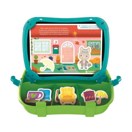 CLEMENTONI - Mallette magnétique - Mots et objets - Apprentissage - Des 2 ans