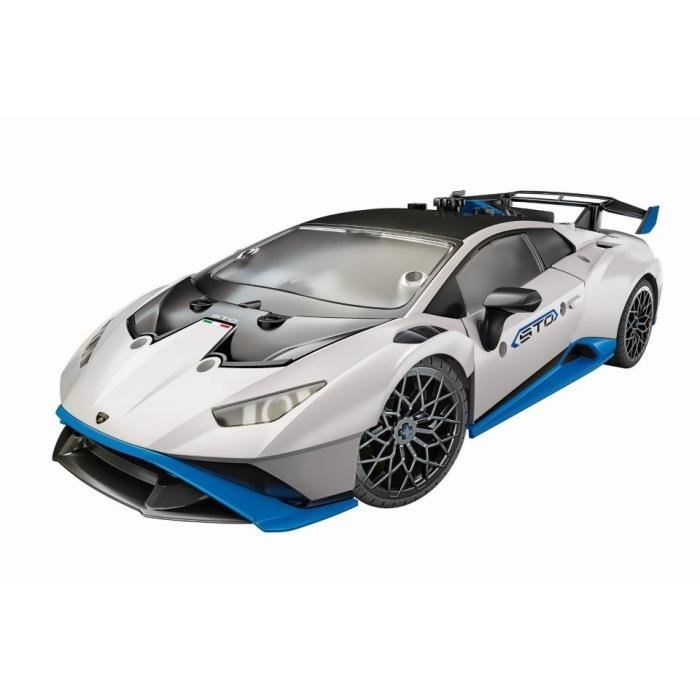CLEMENTONI - Lamborghini Huracan STO a construire - Roues orientables - Manuel illustré et application pour visualisation 3D - Fabri