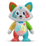 Baby Clementoni - Oliver, le raton-laveur joueur - Jeu intéractif - 4 modes de jeux : Émotions, Repas, Histoire et Exploration.