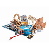 CLEMENTONI - Animaux planete Réalité - Coffret scientifique - Experiences scientifiques et activités virutelles - Moules, peintures,