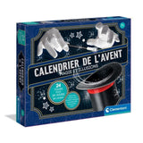 Calendrier de l'Avent Magicien, Theme Magie & Illusions, 24 tours différents, Inclus manuel illustré, CLEMENTONI 52855, Des 7 Ans