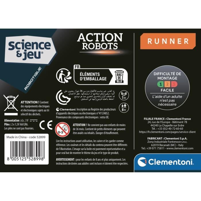 CLEMENTONI - Action Robot - Runner