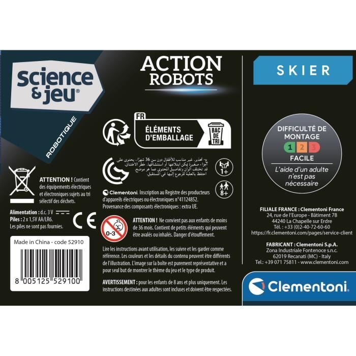 CLEMENTONI - Action Robot - Skier