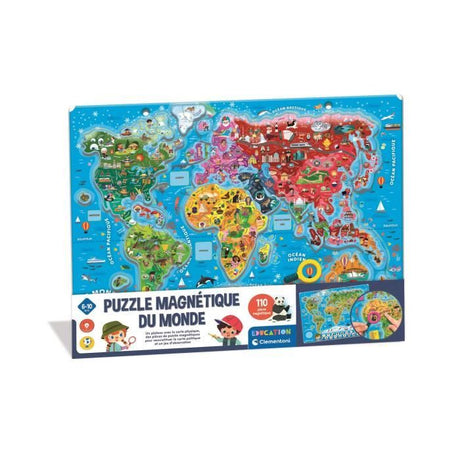 CLEMENTONI - Puzzle magnétique du monde