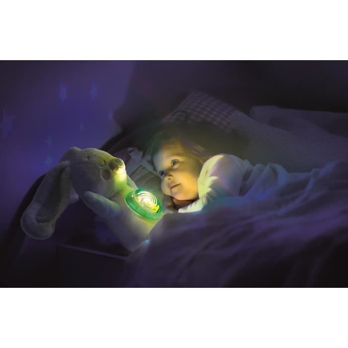 CLEMENTONI - Mon Lapin Polaire - Projecteur d'Aurores Boréales