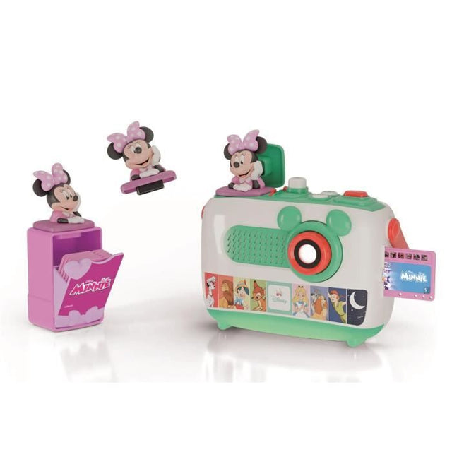 Clementoni, Recharge  Projecteur Conteur d'Histoires Plus, Les Histoires de Minnie, 5 Histoires Racontées et Projetées, Des 2ans