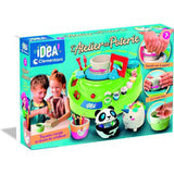 CLEMENTONI - L'atelier de Poterie - Tour de Potier Électrique - Des 7 Ans - Coffret Complet avec Argile, Peinture, Moules