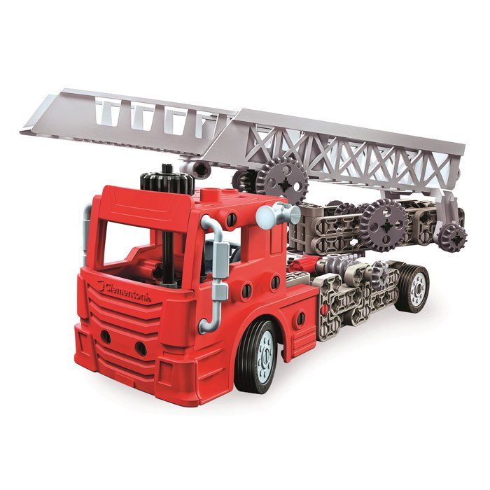 Camion de Pompier - CLEMENTONI - Mon Atelier Mécanique - Plus de 170 pieces - Des 8 ans - Fabriqué en Italie