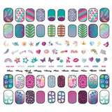 Clementoni - Kit manucure phosphorescents pour enfant - Vernis, faux ongles et autocollants - Des 7 ans