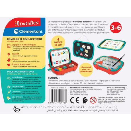 Clementoni - Mallette Chiffres Formes - 52676
