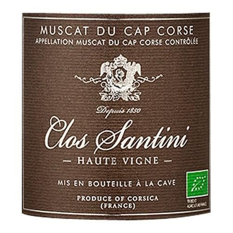 Clos Santini Muscat du Cap Corse - Vin blanc de Corse - Bio 2024