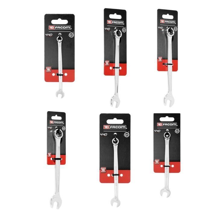 Boîte a outils + 22 outils FACOM - BP.P20ACM1PB - 5 tournevis + 6 clés mixtes + 9 clés mâles + 1 pince multiprise + 1 scie a métaux