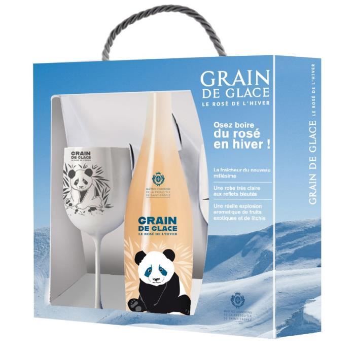 Coffret Grain de glace 2024 Côtes de Provence + 2 verres