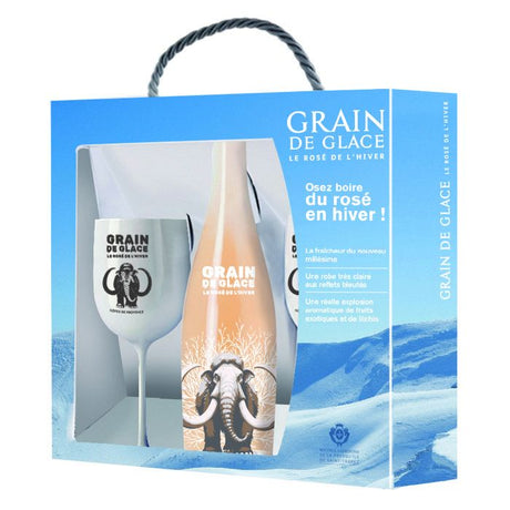 Coffret Grain de glace 2025 Côtes de Provence + 2 verres