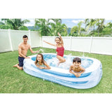 Piscinette rectangulaire Family - INTEX - 770 Litres - 6 ans et + - 262 x 175 x 56 cm