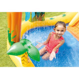 Aire de jeux gonflable - INTEX - Jurrasic - 272 Litres - 2 ans et + - 249 x 191 x 109 cm - Inclus : 6 balles colorées