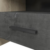 DEMEYERE Table de chevet 1 tiroir - Décor Chene Kronberg - L 49,6 x P 36,3 x H 40,1 cm - COLORADO