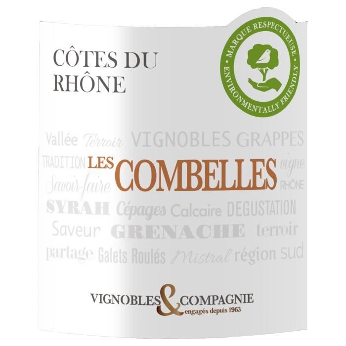 Les Combelles AOP Côtes du Rhône - Vin rouge de la Vallée du Rhône 2024
