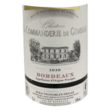 Château La Commanderie de Gombeau 2020 Bordeaux - Vin rouge de Bordeaux